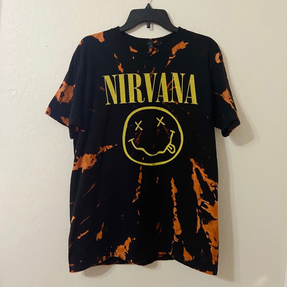 Nirvana bleached band t-shirt